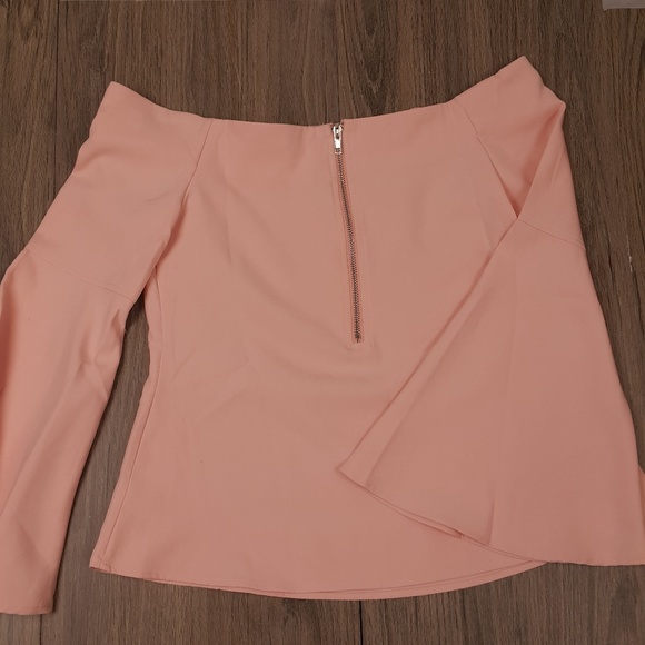 On the Road Pink Off the Shoulder Blouse sz S - Picture 3 of 5